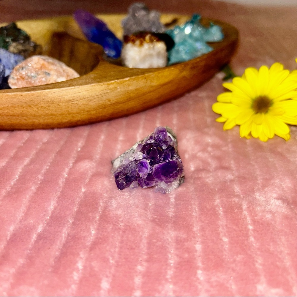 Amethyst Crystal Cluster Magnet *Stone of Peace* Small Decorative Purple Magnet